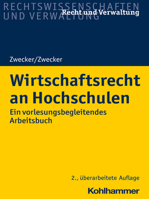 cover image of Wirtschaftsrecht an Hochschulen